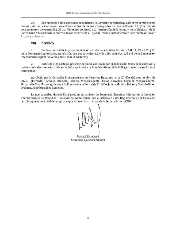 CIDH admite caso de Herrera Valles, detenido tras denunciar corrupción de García Luna