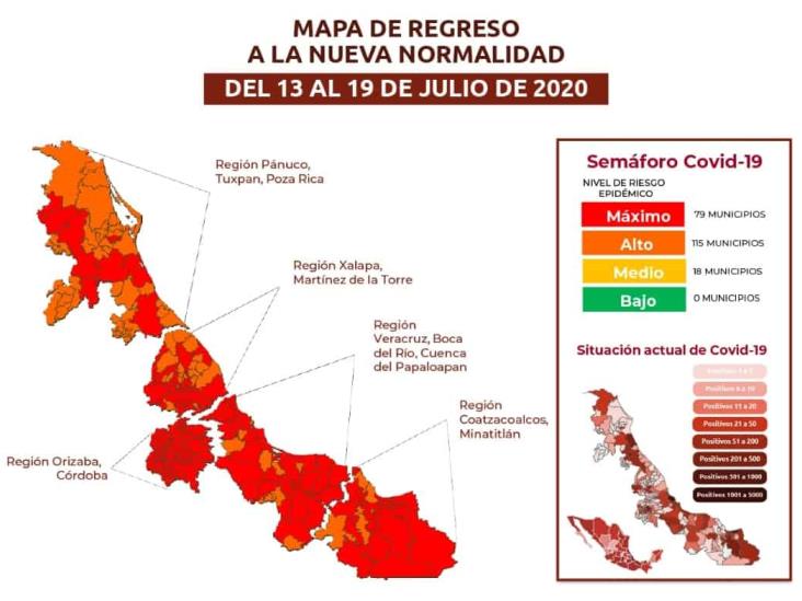 COVID-19: 13,778 casos confirmados en Veracruz y 1,999 defunciones