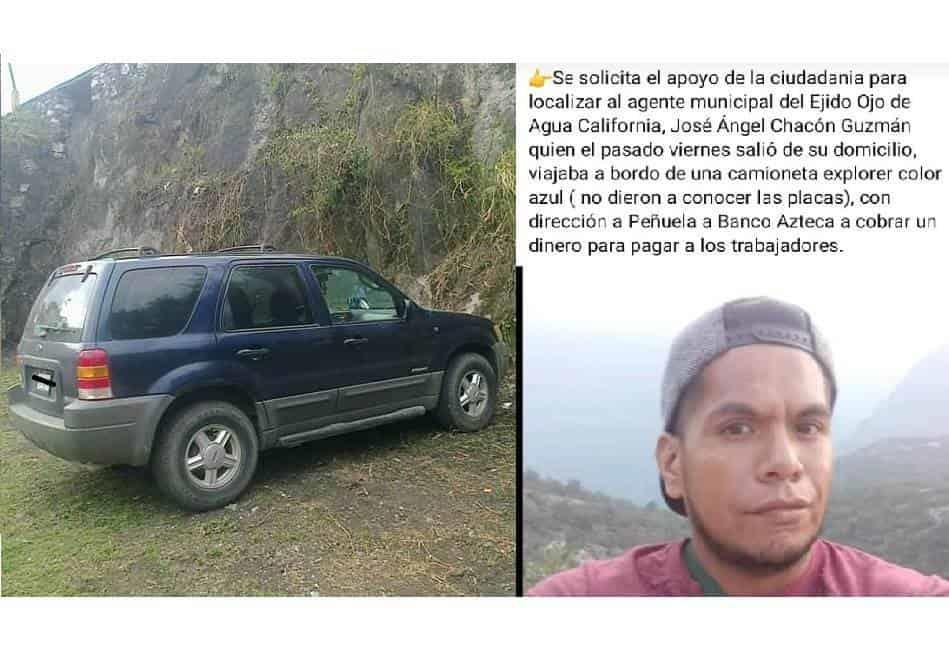 Reportan desaparición de un agente municipal en Amatlán