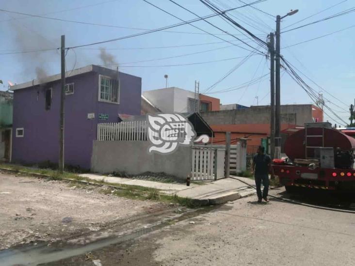 Se incendia vivienda en colonia El Vergel