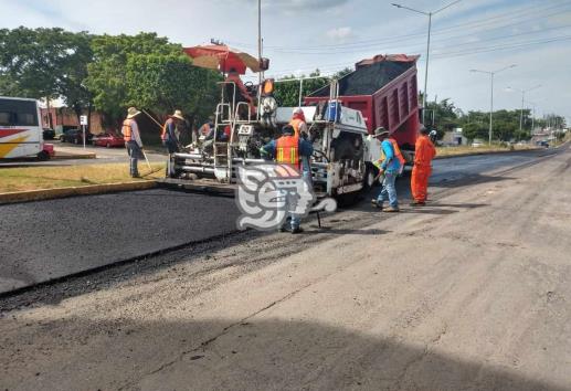 Inicia reencarpetado de bulevar Institutos Tecnológicos