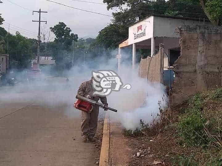 Fumigan basurero, rastros y plantas tratamiento en Tatahuicapan