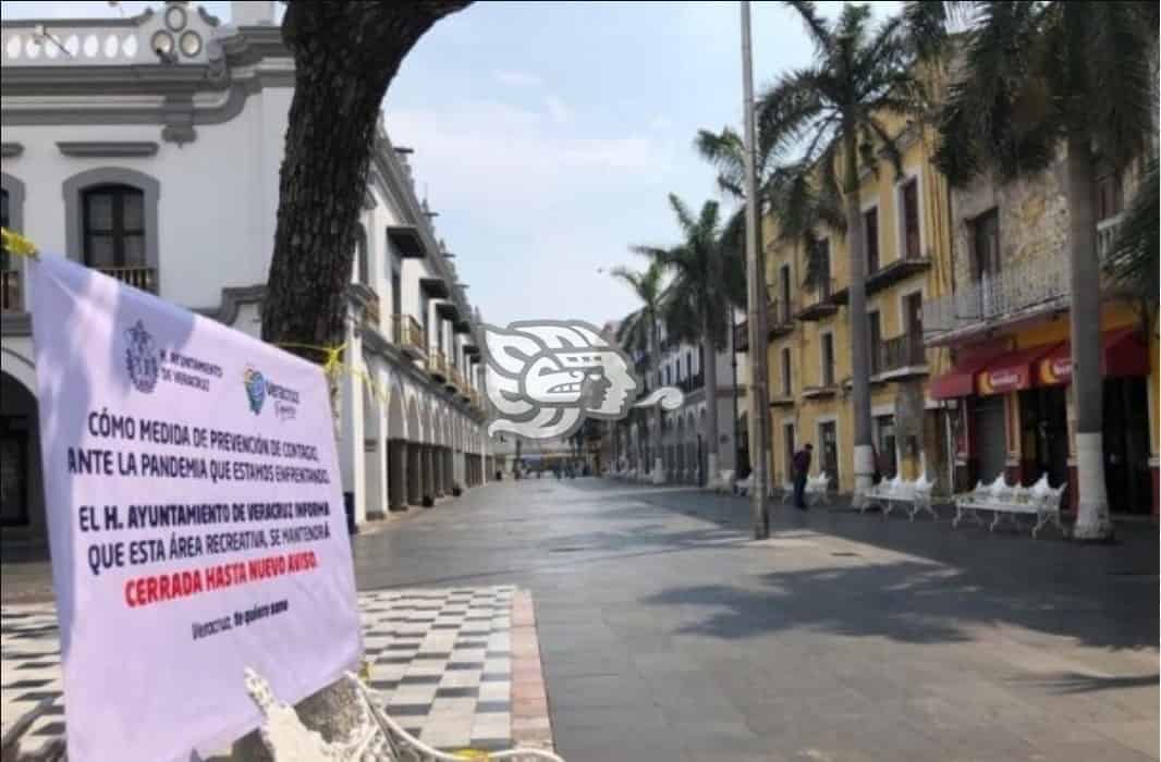 Cierran de nuevo calles del Centro Histórico de Veracruz