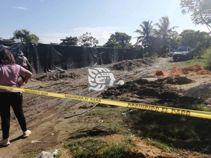 Hallan restos humanos en canal de aguas negras de Coatzacoalcos