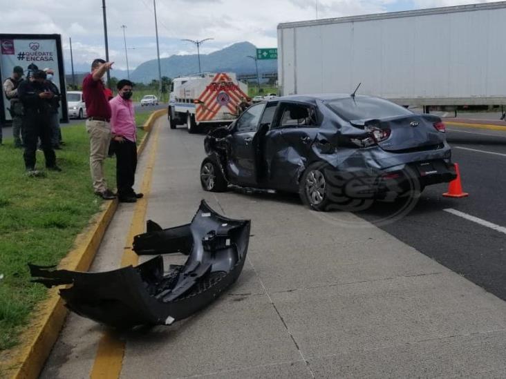 Un lesionado tras fuerte choque en bulevar Tratados de Córdoba