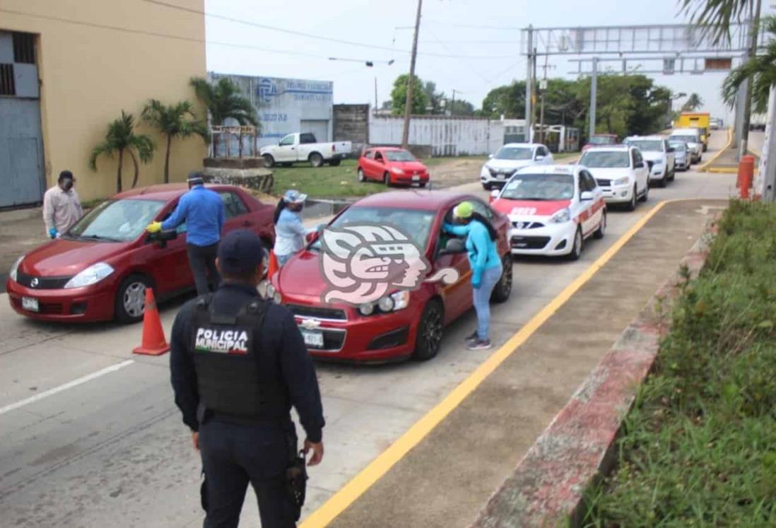 Continuarán operando los Filtros Sanitarios en accesos a Coatzacoalcos