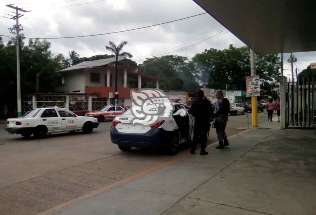 Roban el taxi 1205 en congregación Hidalgo de Acayucan