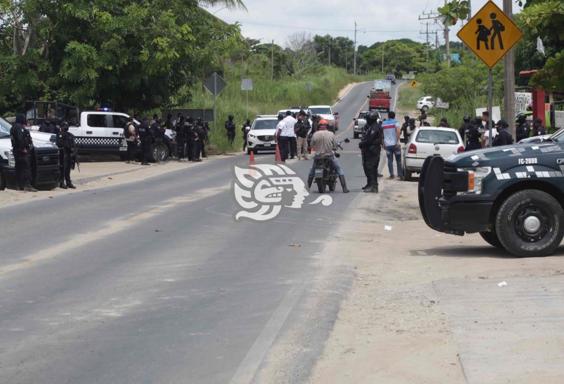 Hugo Gutiérrez encabeza operativo de SSP en Agua Dulce