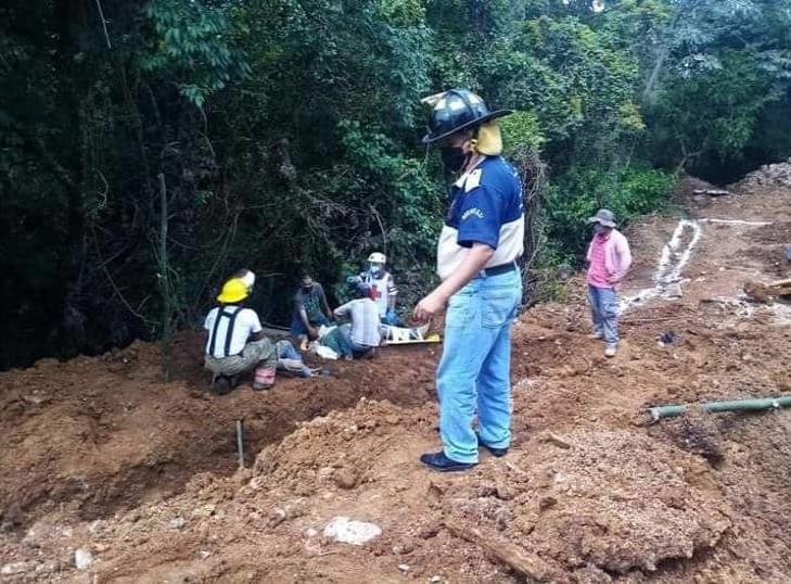 Heridos, dos albañiles tras derrumbe en obra, en Fortín