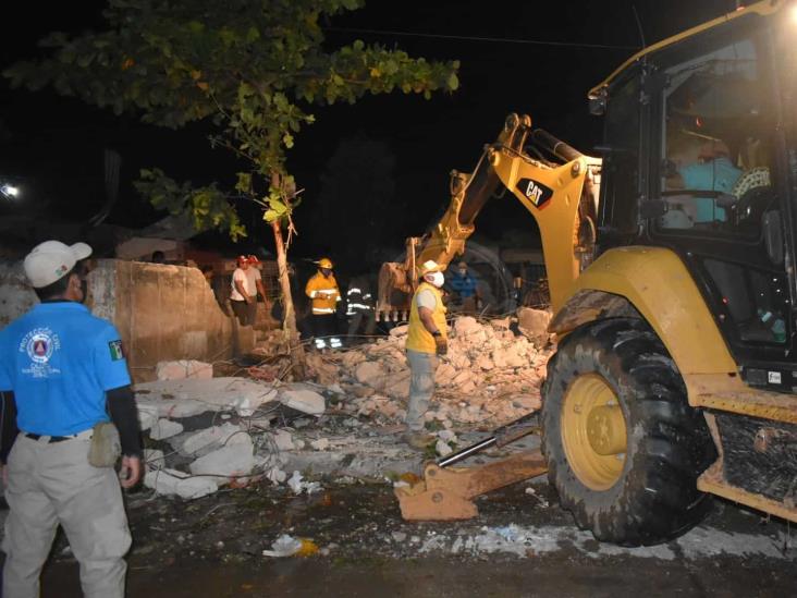 Se registra fuerte explosión en Soconusco; una vivienda destruida