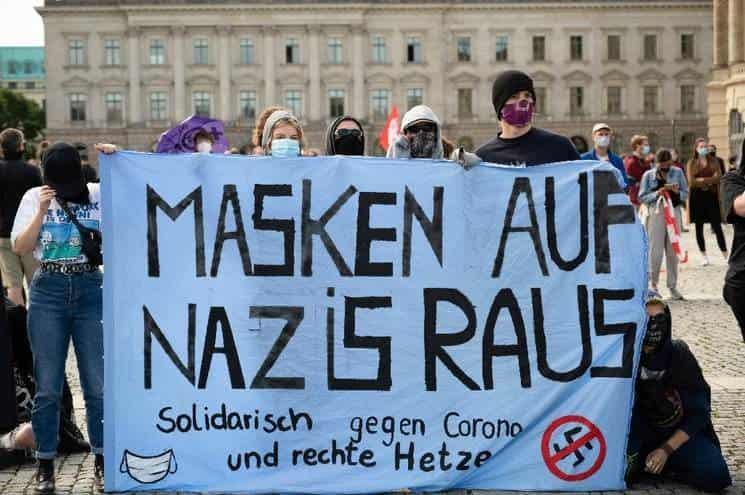 Dispersan protesta en Alemania por incumplir medidas Covid-19