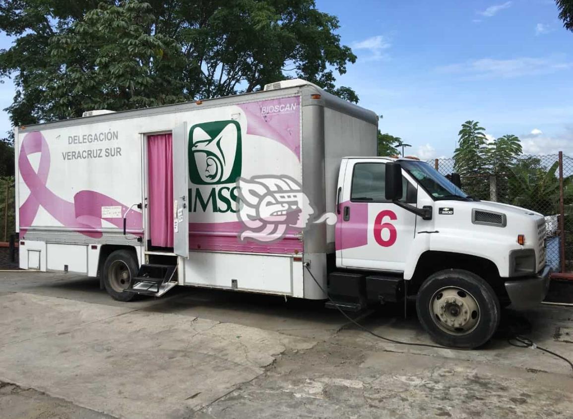 Unidades del IMSS en Coatzacoalcos activarán mastógrafos móviles