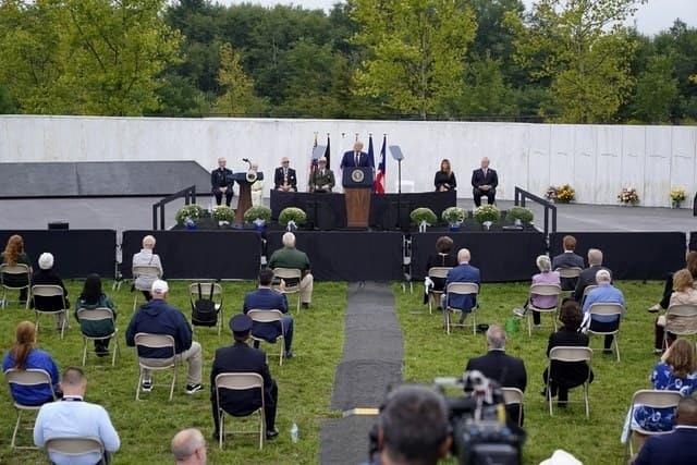 Trump y Biden, dos rivales en tregua en aniversario del 11/9