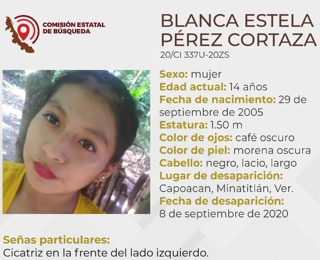 No saben del paredero de Blanca Estela en Capoacán