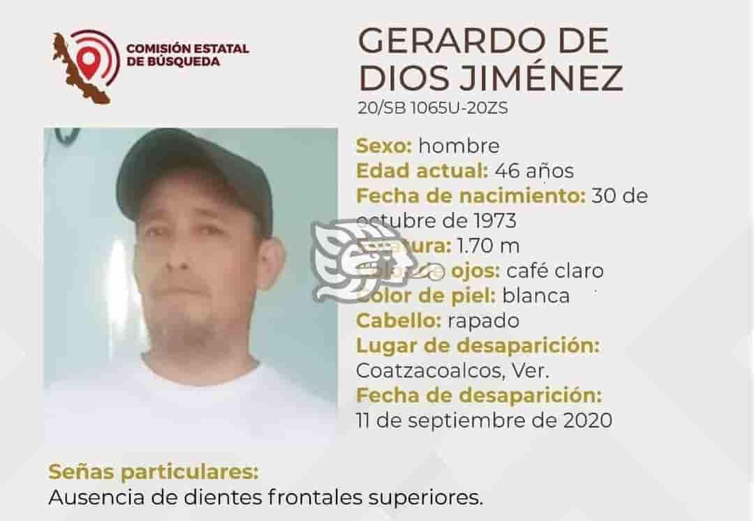 Reportan desaparición de Gerardo de Dios en Coatzacoalcos