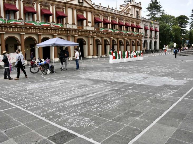 Recuerdan en Xalapa a los 43 normalistas de Ayotzinapa