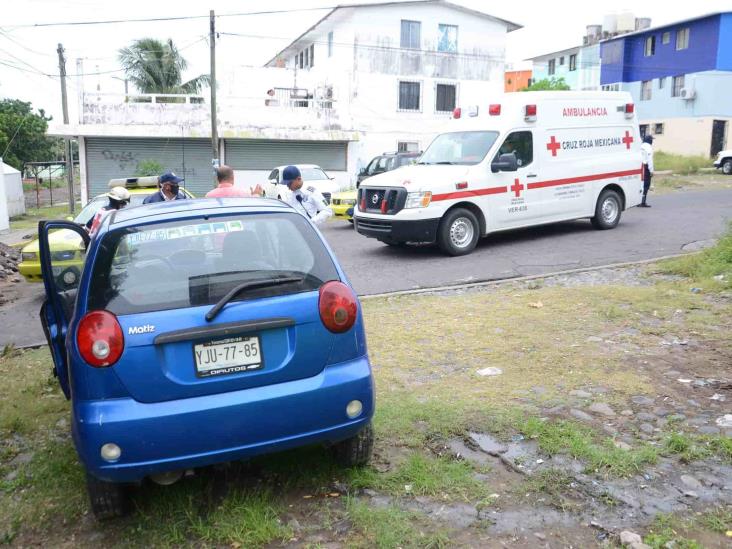 Se registra accidente en calles de Veracruz