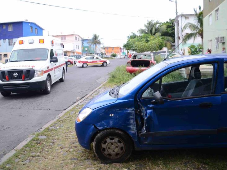 Se registra accidente en calles de Veracruz