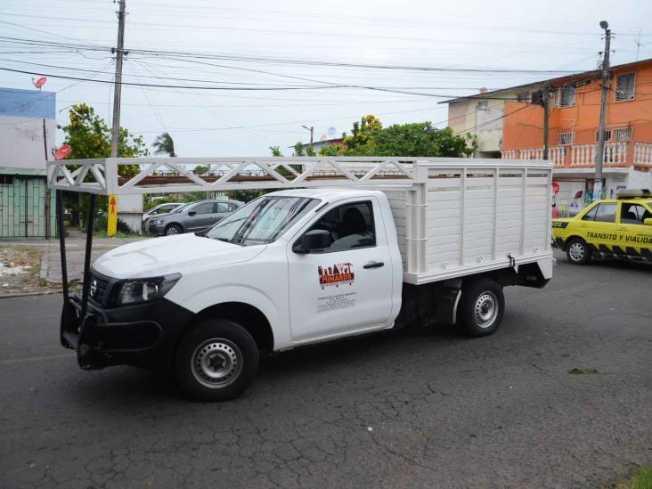 Se registra accidente en calles de Veracruz