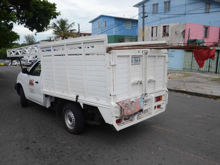 Se registra accidente en calles de Veracruz