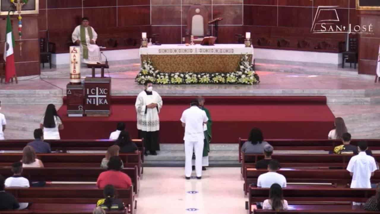 Catedral San José de Coatzacoalcos celebró misa de catecúmenos