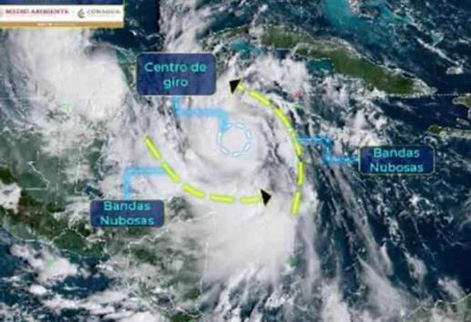 Alerta Roja para Quintana Roo y Yucatán por Delta