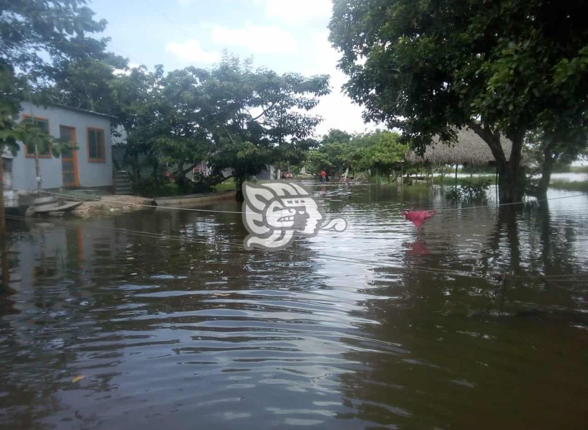 Agua se estanca alrededor de viviendas en colonias de Las Choapas