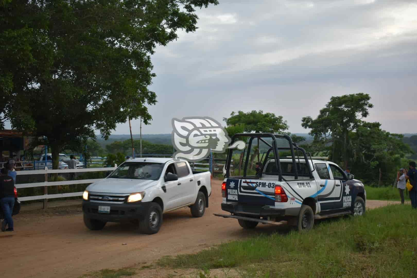 Fuerza Civil irrumpe en el rancho Santa Rocío en Texistepec