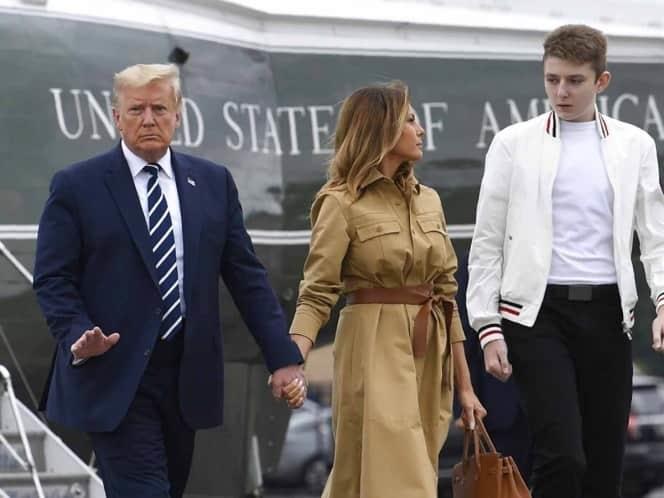 Hijo menor de Donald Trump tuvo coronavirus, informa Melania