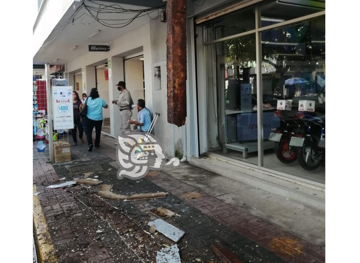 A punto del colapso, estructura metálica de tienda departamental