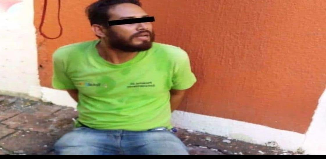 En Veracruz, elementos de la policía estatal capturan a presunto ladrón