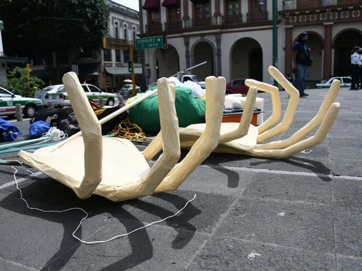 Catrinas monumentales adornan el centro de Xalapa