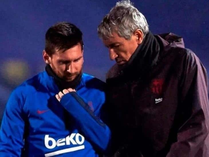 Quique Setién rompió el silencio y habló sobre Messi