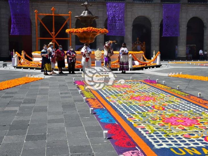 Con Ceremonia Wixárika concluyen celebraciones de Día de Muertos en Palacio Nacional