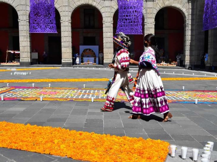 Con Ceremonia Wixárika concluyen celebraciones de Día de Muertos en Palacio Nacional