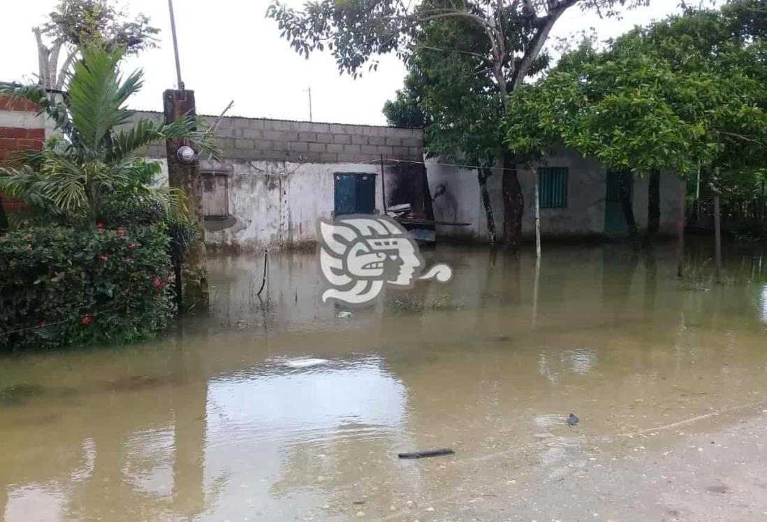 Se desborda río Uxpanapa, inunda viviendas en área rural de Minatitlán 