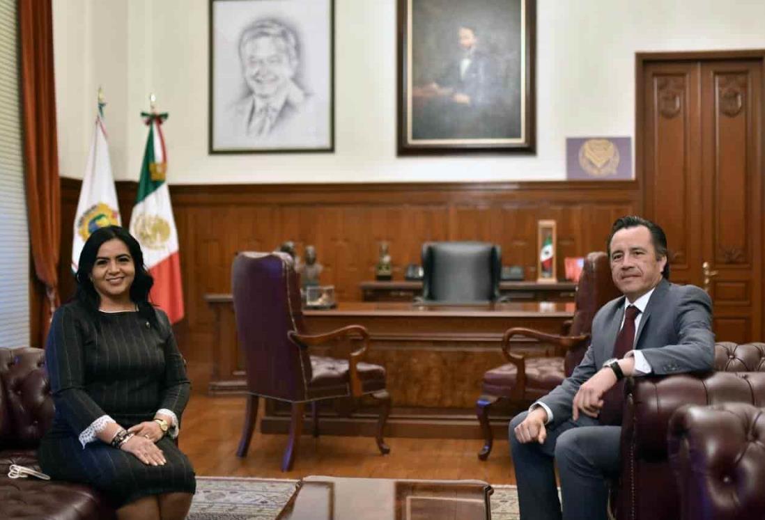 Estrechan Presidenta del Congreso y Gobernador colaboración entre Poderes