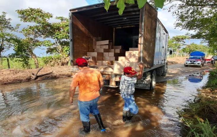 Siguen inundaciones al sur de Veracruz; comienzan a llegar apoyos: SPC