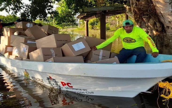 Siguen inundaciones al sur de Veracruz; comienzan a llegar apoyos: SPC