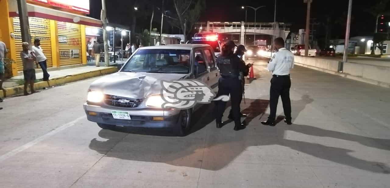 Atropellan a mujer cerca de la ex caseta de Coatzacoalcos