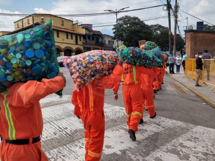 Más de 38 toneladas de tapitas en ‘Tapatón’ de Orizaba