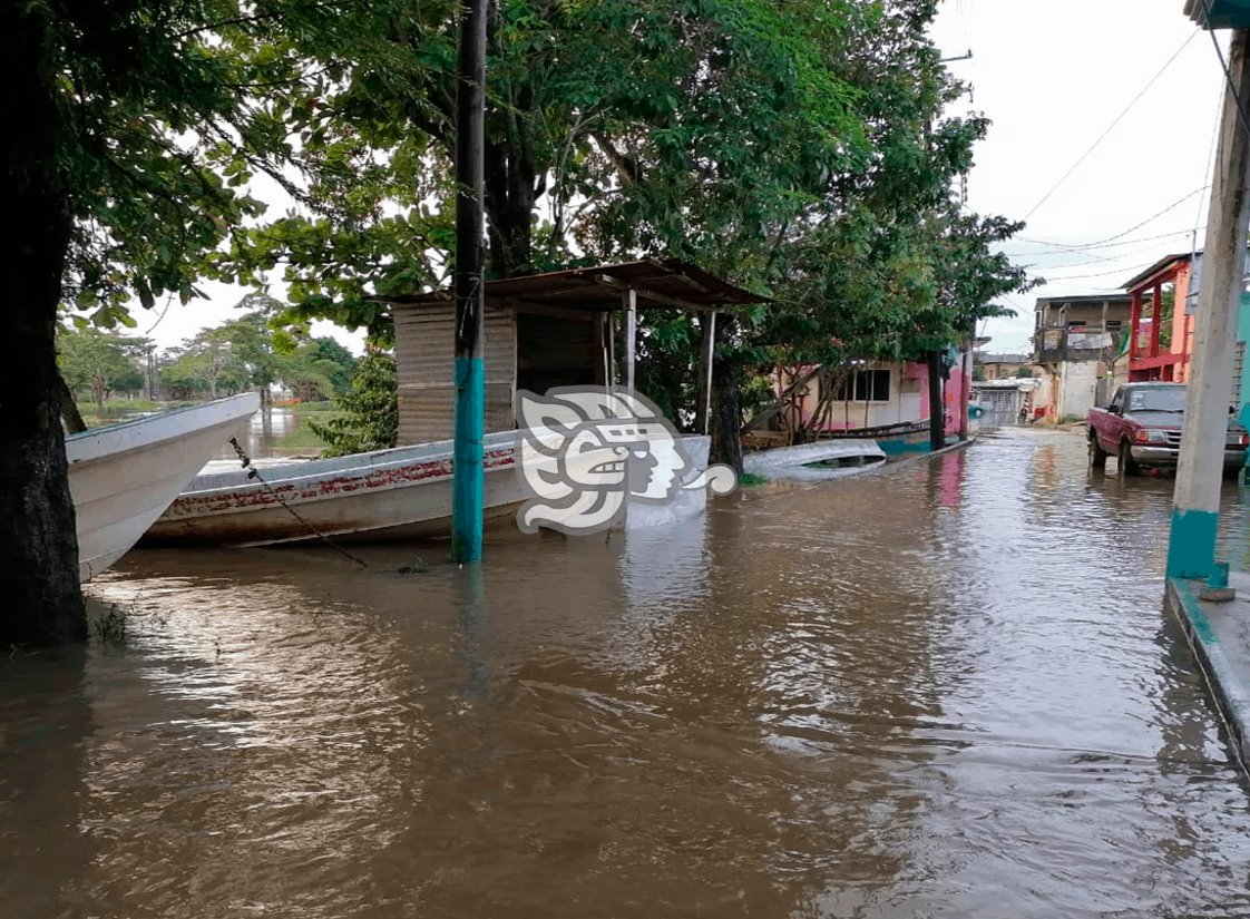 Siete colonias de Las Choapas en riesgo de inundarse