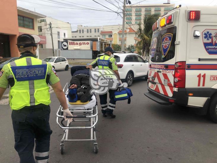 En calles de Boca del Río, atropellan a repartidor de comida