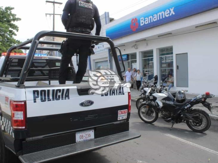 Intentan robar sucursal bancaria en Veracruz