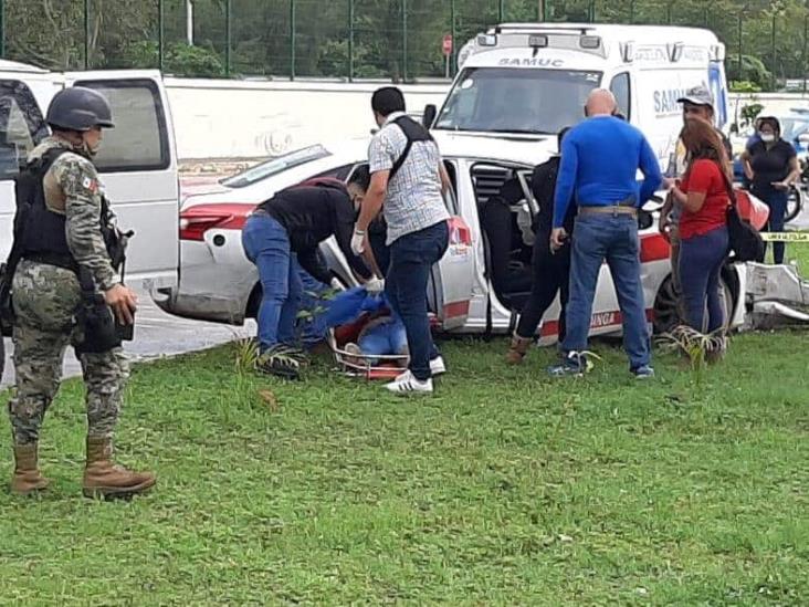 Accidente en colonia Los Pinos deja un muerto y tres personas heridas