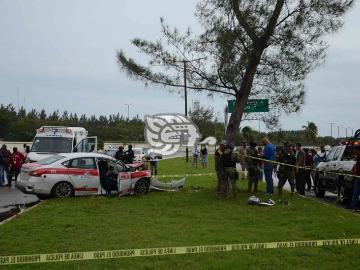 Accidente en colonia Los Pinos deja un muerto y tres personas heridas