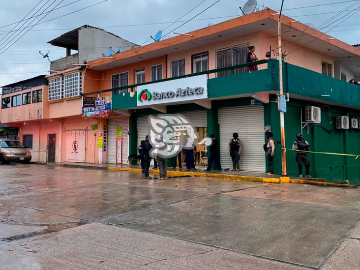 A balazos frustran robo a banco en Texistepec