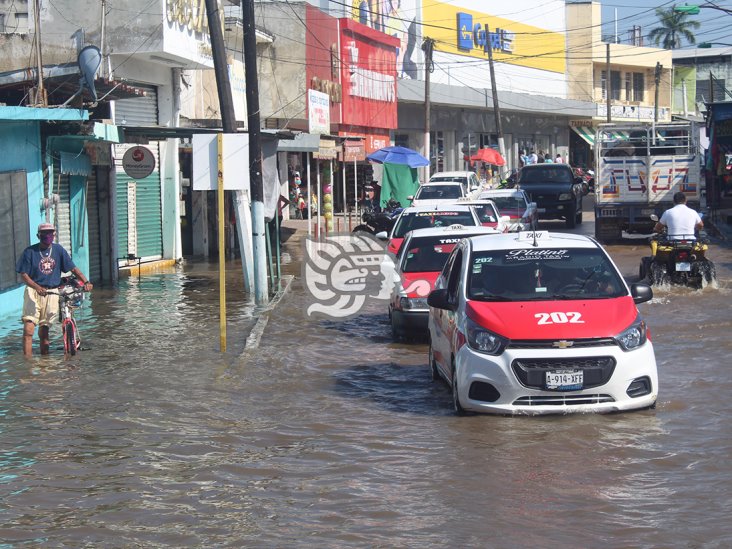 Las Choapas nuevamente bajo el agua, 9 colonias afectadas