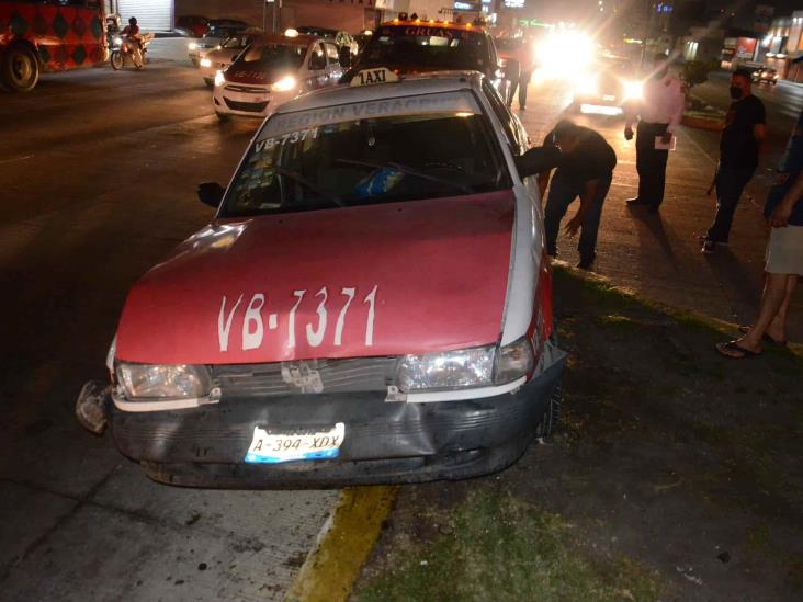 Se registra fuerte accidente en calles de Veracruz