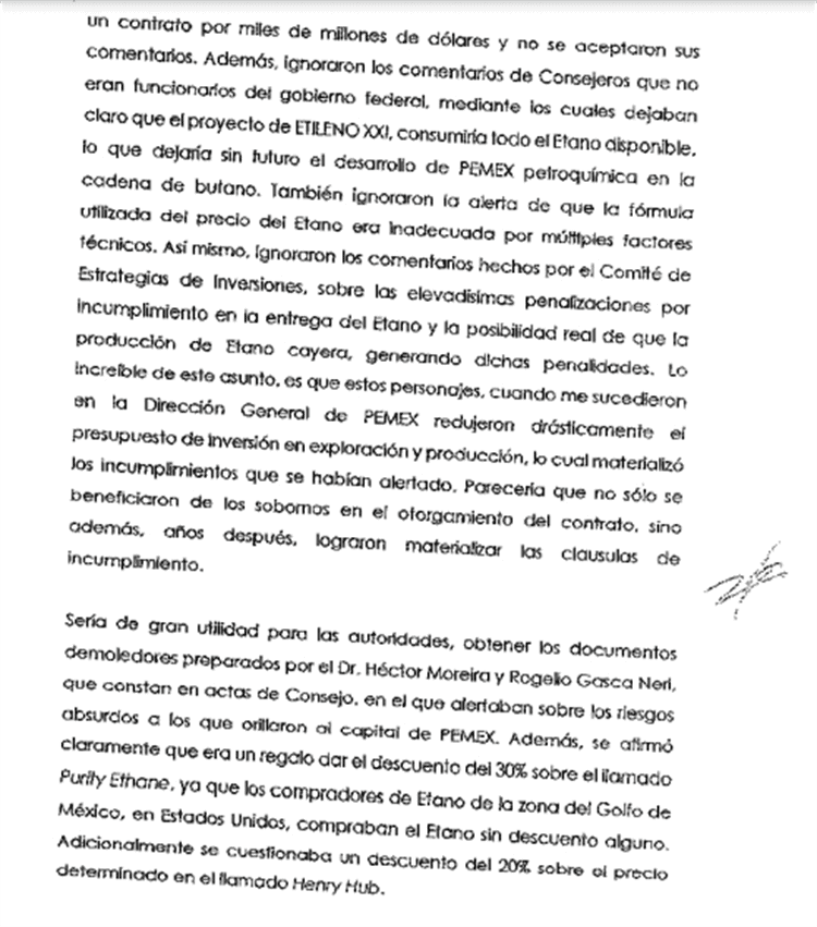 Propone Idesa a AMLO modificar contrato para que siga operando Etileno XXI